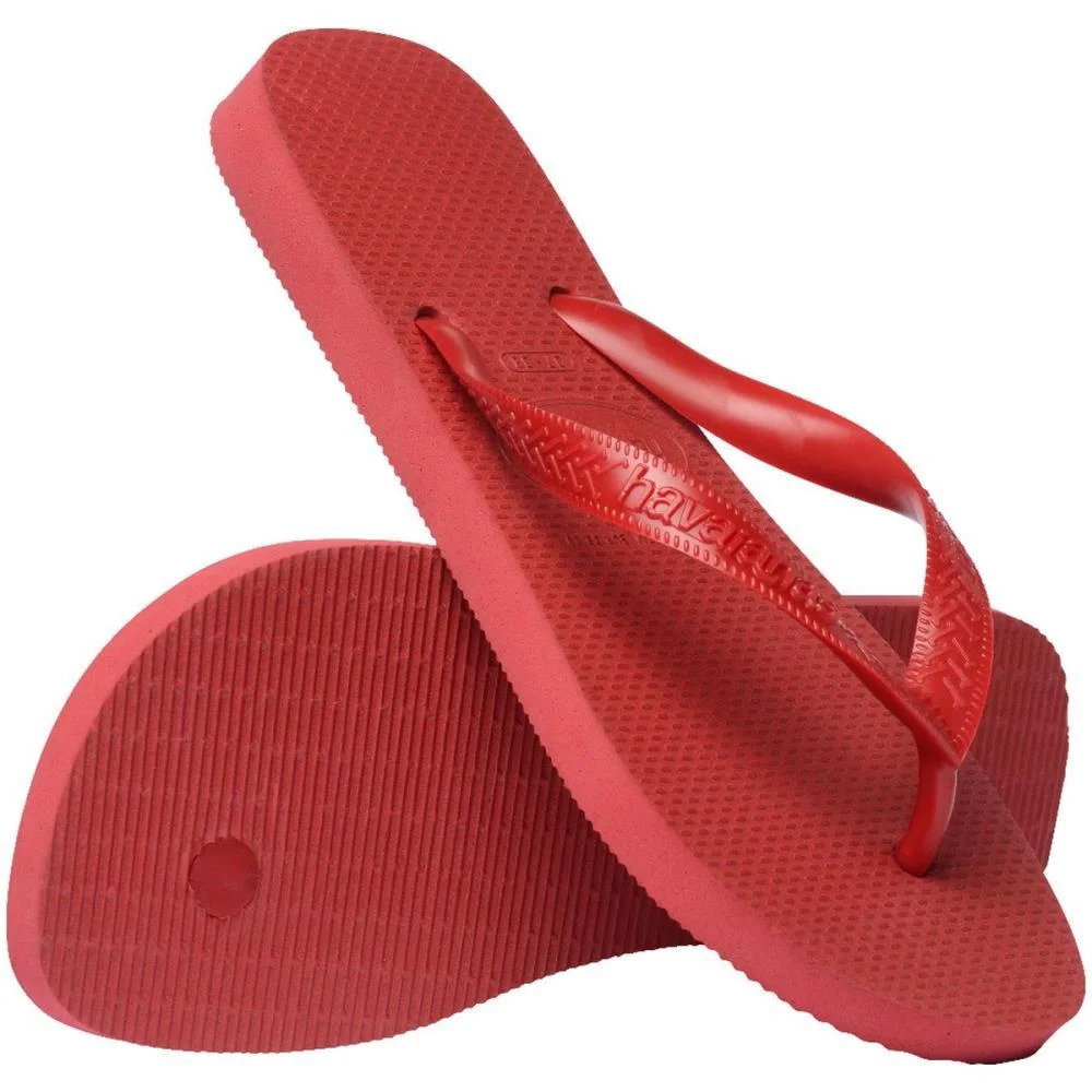 Chinelo Havaianas Top 35/6 Vermelho Hibisco Havaianas (Par) - imagem 6
