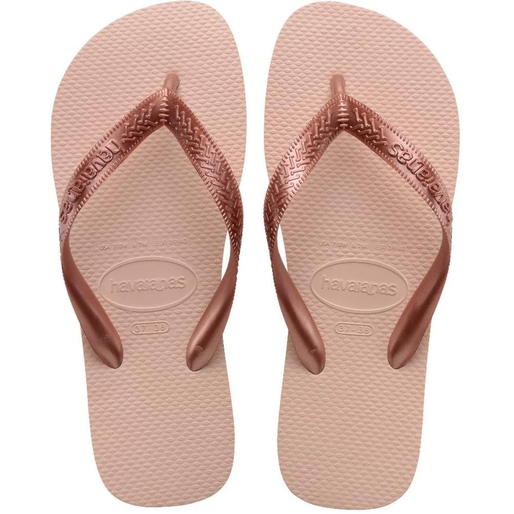 Chinelo Havaianas Feminino Top Tiras 37/8 Rosa Ballet Havaianas (Par) - imagem 6