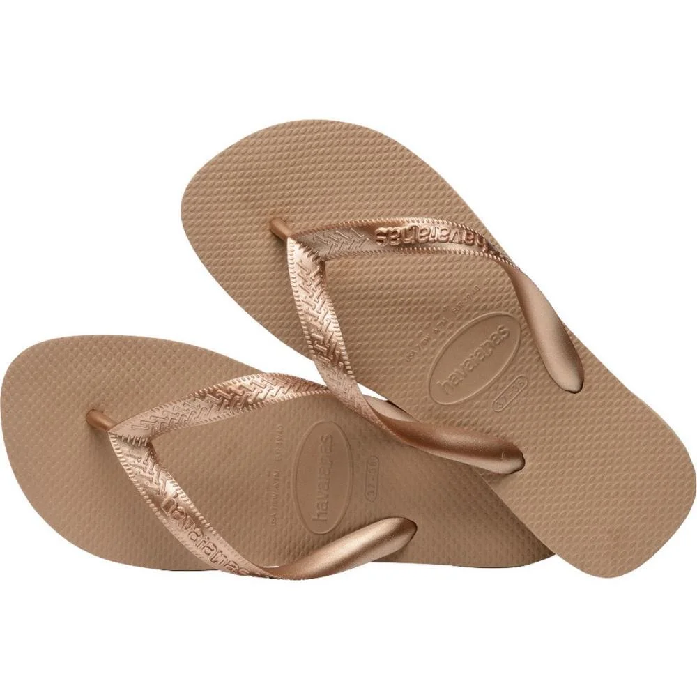 Chinelo Havaianas Feminino Top Tiras 39/0 Rose Gold Havaianas (Par) - imagem 5