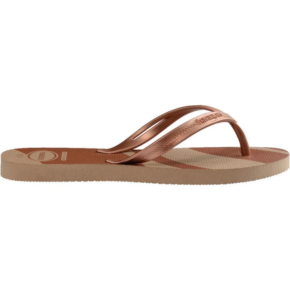 Chinelo Havaianas Feminino Elegance Print 37/8 Rose Gold Havaianas (Par) - imagem 4