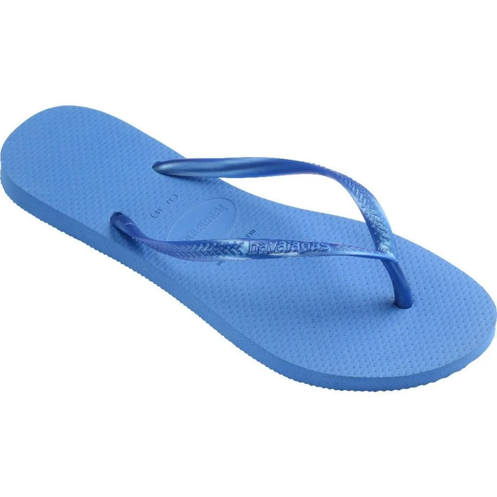 Chinelo Havaianas Feminino Slim 37/8 Azul Brilhante Havaianas (Par) - imagem 4