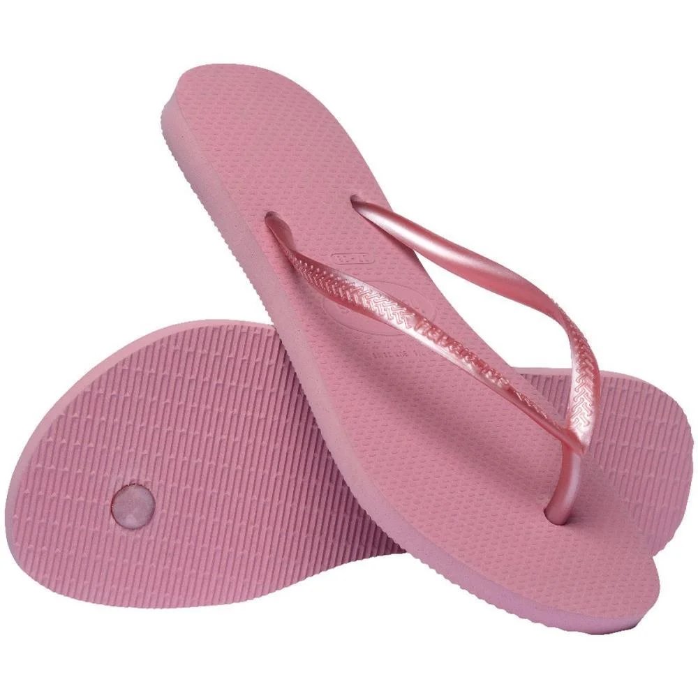 Chinelo Havaianas Feminino Slim 37/8 Rosa Chiffon Havaianas (Par) - imagem 6