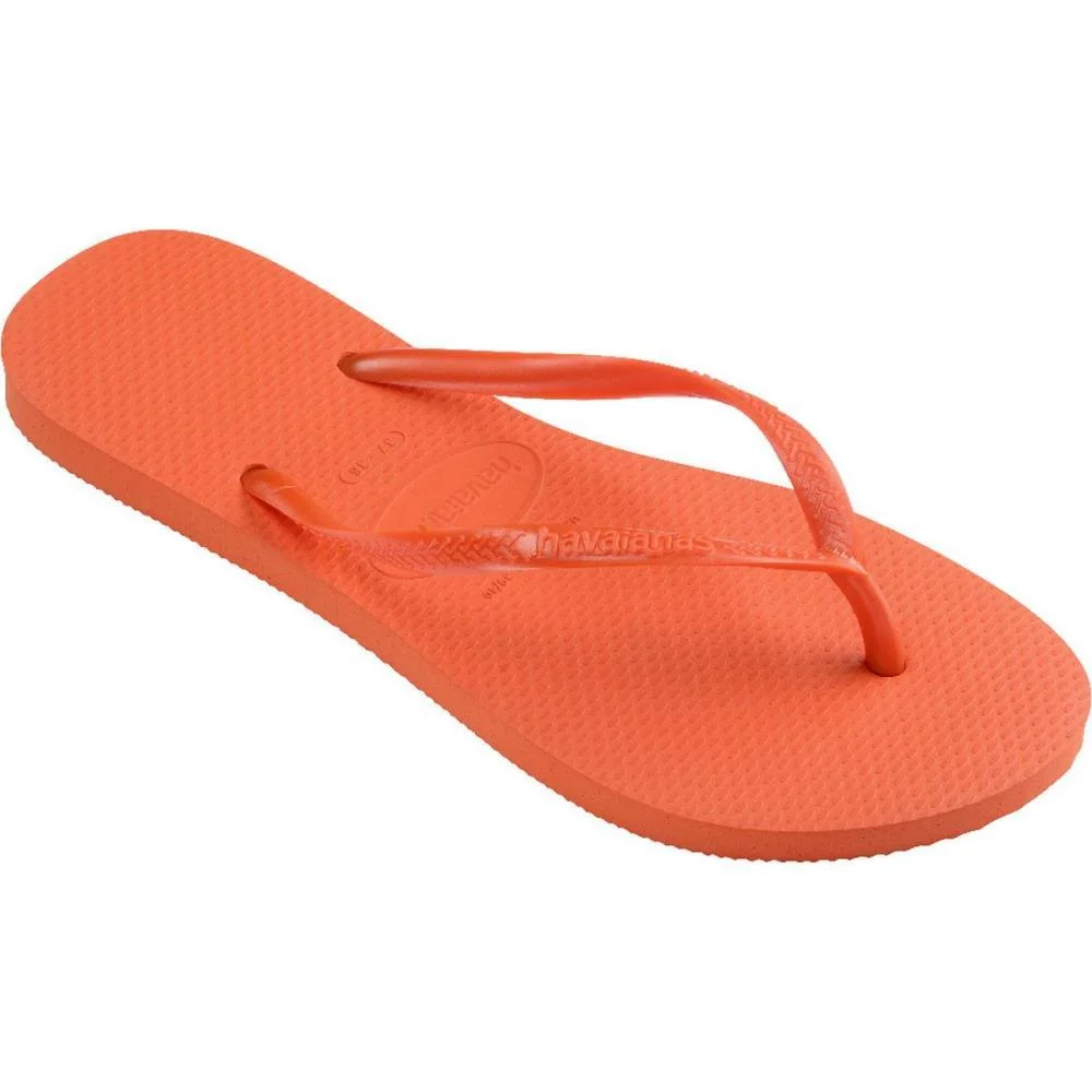 Chinelo Havaianas Feminino Slim 37/8 Laranja Sunset Havaianas (Par) - imagem 4
