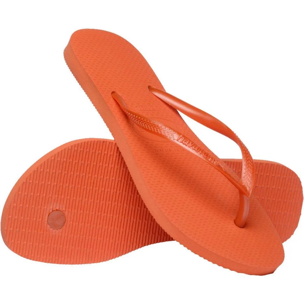 Chinelo Havaianas Feminino Slim 39/0 Laranja Sunset Havaianas (Par) - imagem 6