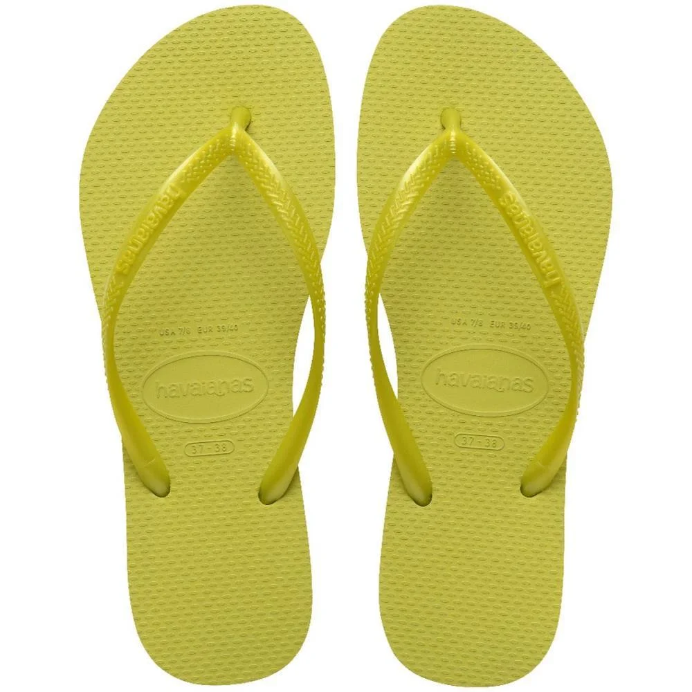 Chinelo Havaianas Feminino Slim 37/8 Wild Lime Havaianas (Par) - imagem 3