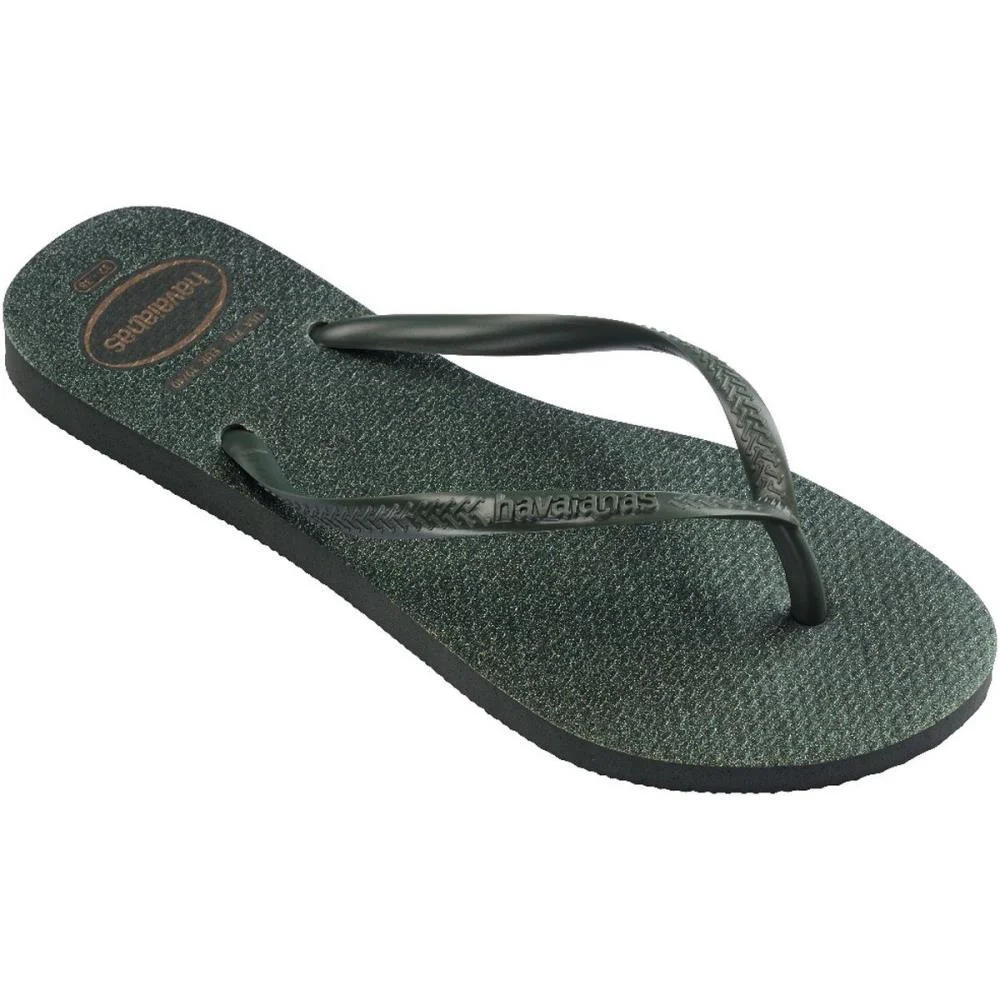 Chinelo Havaianas Feminino Slim Gloss 39/0 Verde Olive Havaianas (Par) - imagem 4