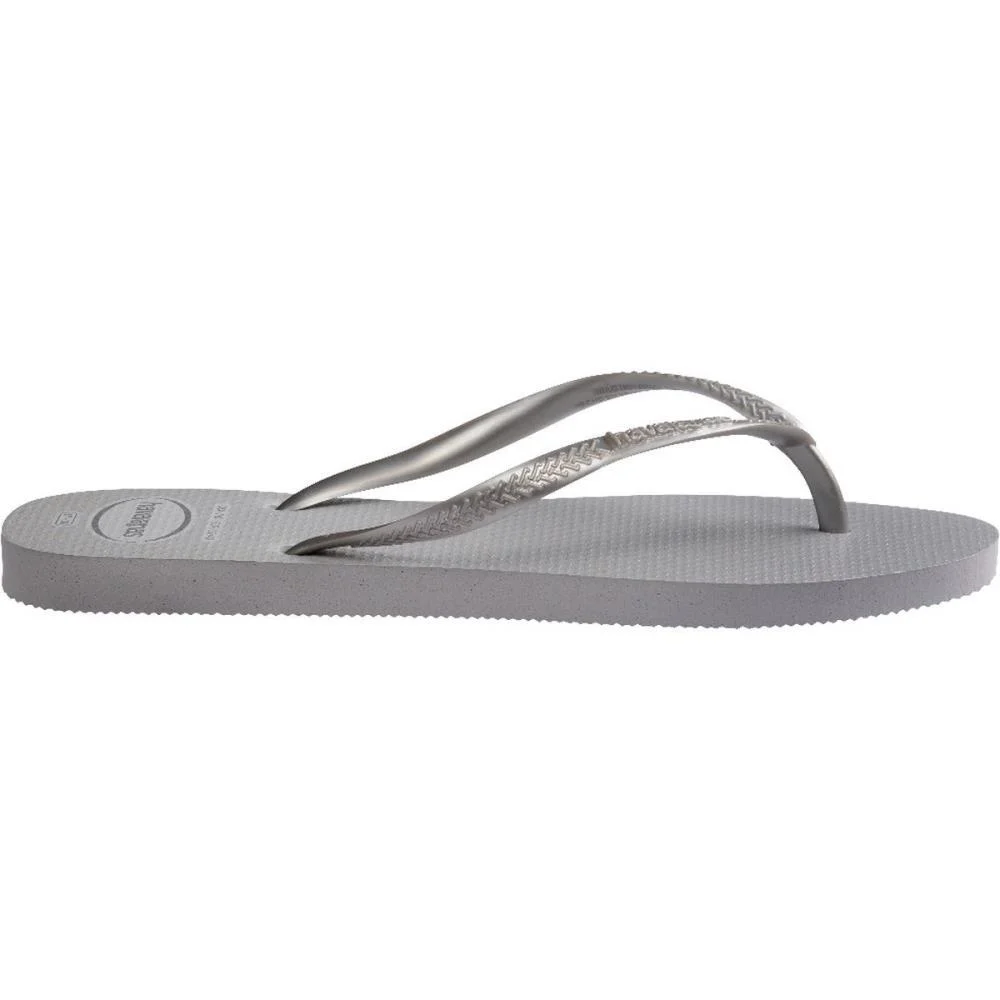 Chinelo Havaianas Feminino Slim Gloss 35/6 Cinza Gelo Havaianas (Par) - imagem 5