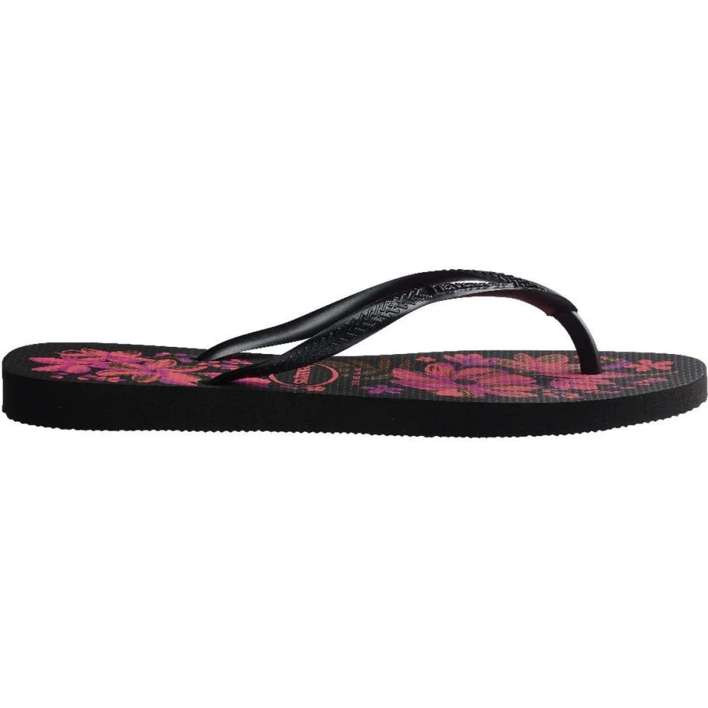 Chinelo Havaianas Feminino Slim Organic 39/0 Preto/Ouro Havaianas (Par) - imagem 5