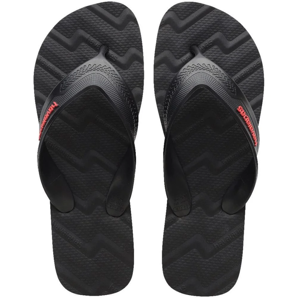 Chinelo Havaianas Masculino Track Waves 45/6 Preto Havaianas (Par) - imagem 2