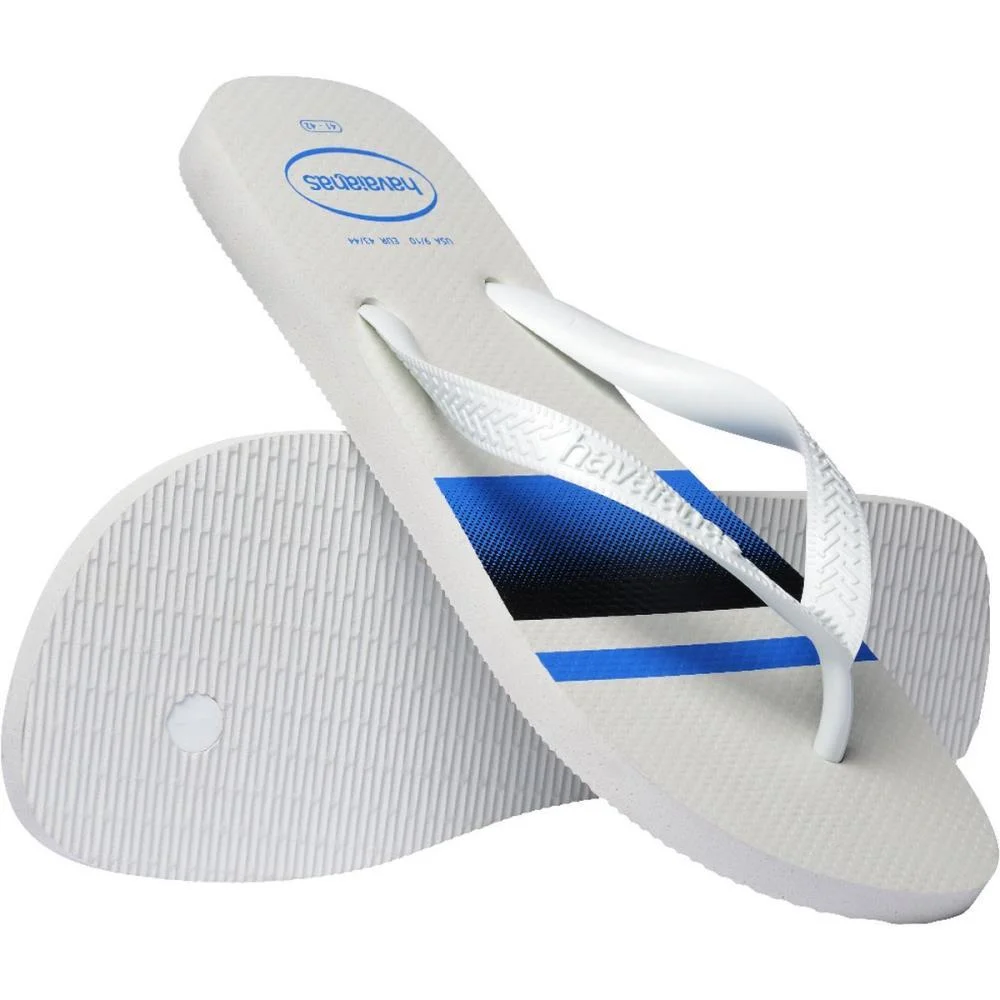 Chinelo Havaianas Masculino Top Basic 39/0 Branco/Azul Havaianas (Par) - imagem 5