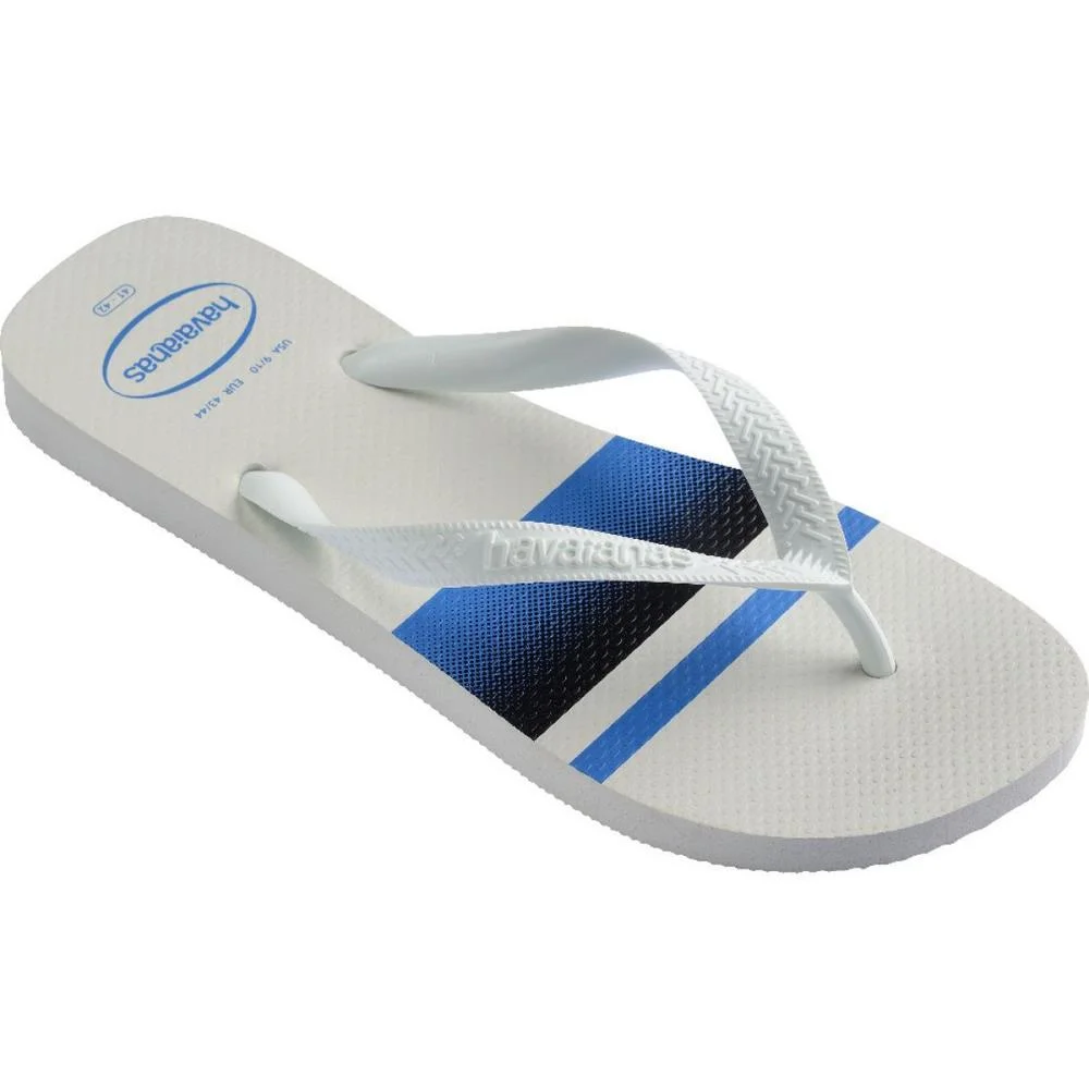 Chinelo Havaianas Masculino Top Basic 41/2 Branco/Azul Havaianas (Par) - imagem 3