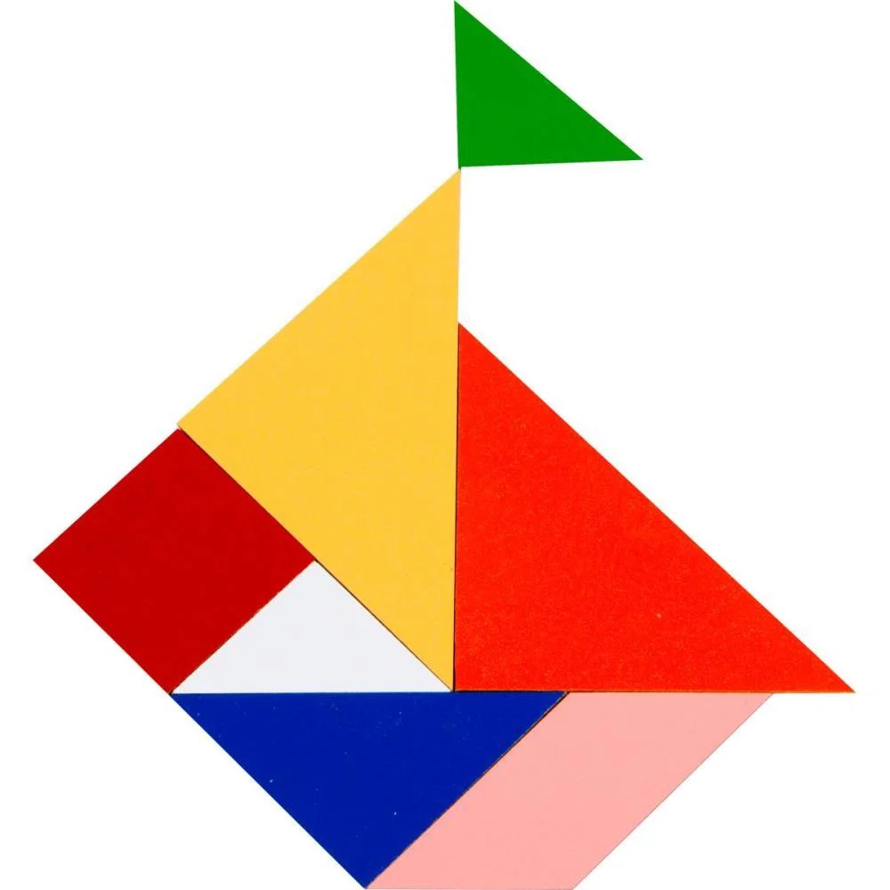Brinquedo Pedagogico Madeira Tangram 35 Pecas Em Madeira Carlu (Unidade) - imagem 5
