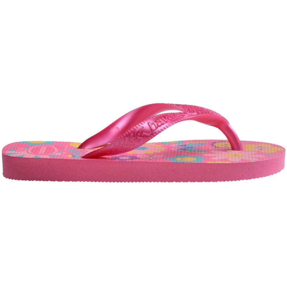 Chinelo Havaianas Infantil Kids Flores 27/8 Rosa Flux Havaianas (Par) - imagem 4