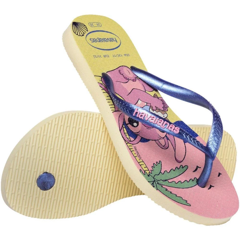 Chinelo Havaianas Infantil Stitch Kids Slim Disney 23/4 Havaianas (Par) - imagem 5
