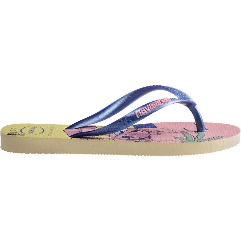 Chinelo Havaianas Infantil Stitch Kids Slim Disney 29/0 Havaianas (Par) - imagem 4
