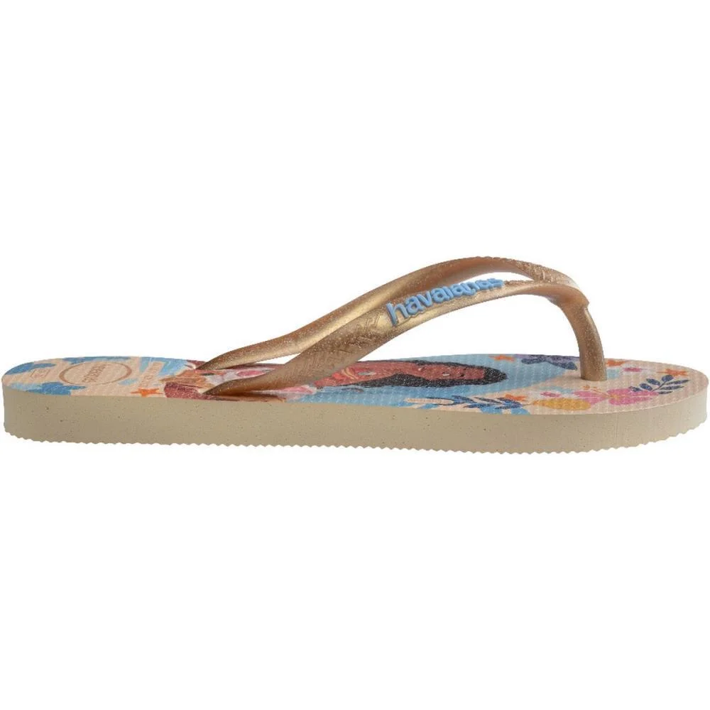 Chinelo Havaianas Infantil Princesas Slim Kids 31/2 Palha Havaianas (Par) - imagem 4