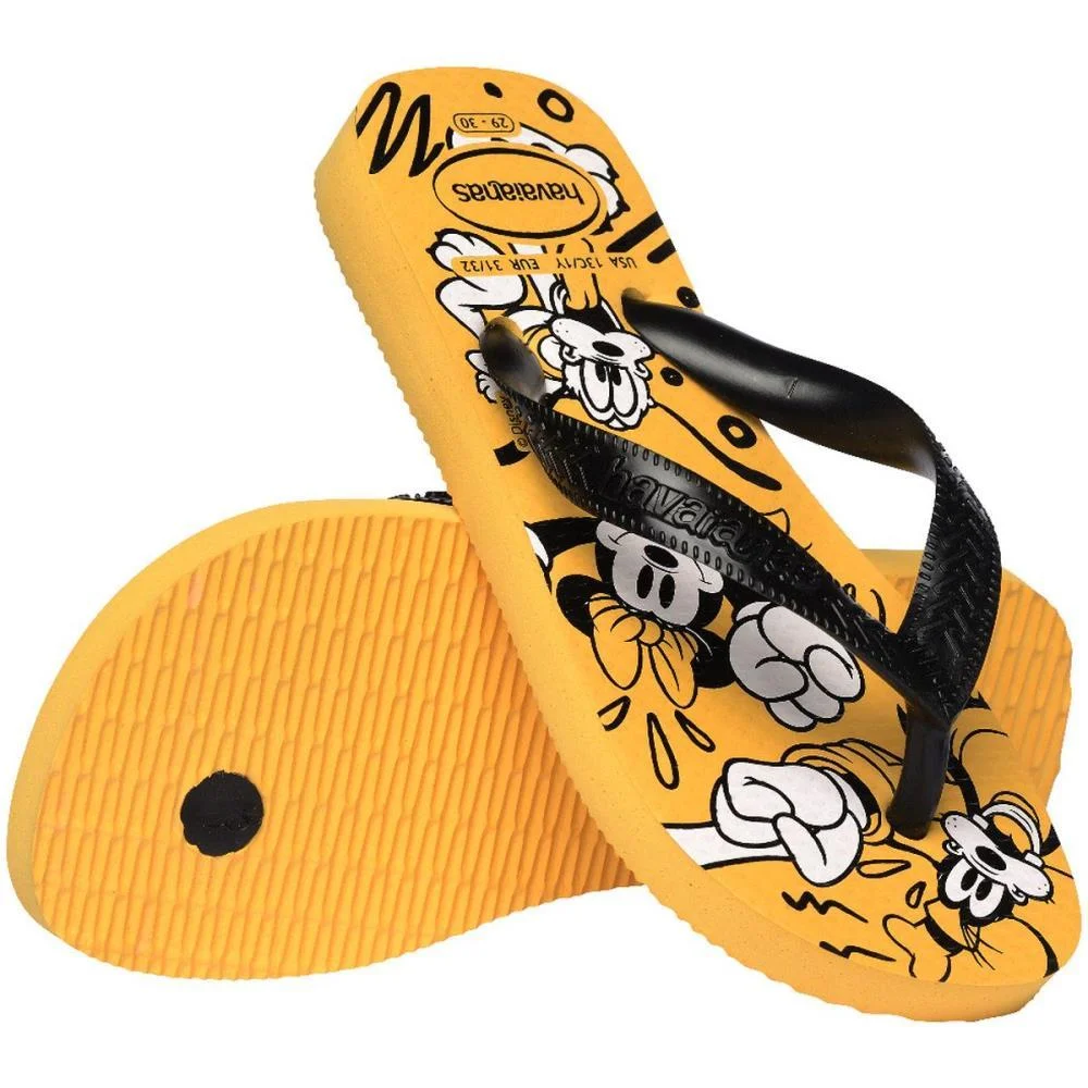 Chinelo Havaianas Infantil Kids Disney 29/0 Amarelo Havaianas (Par) - imagem 5