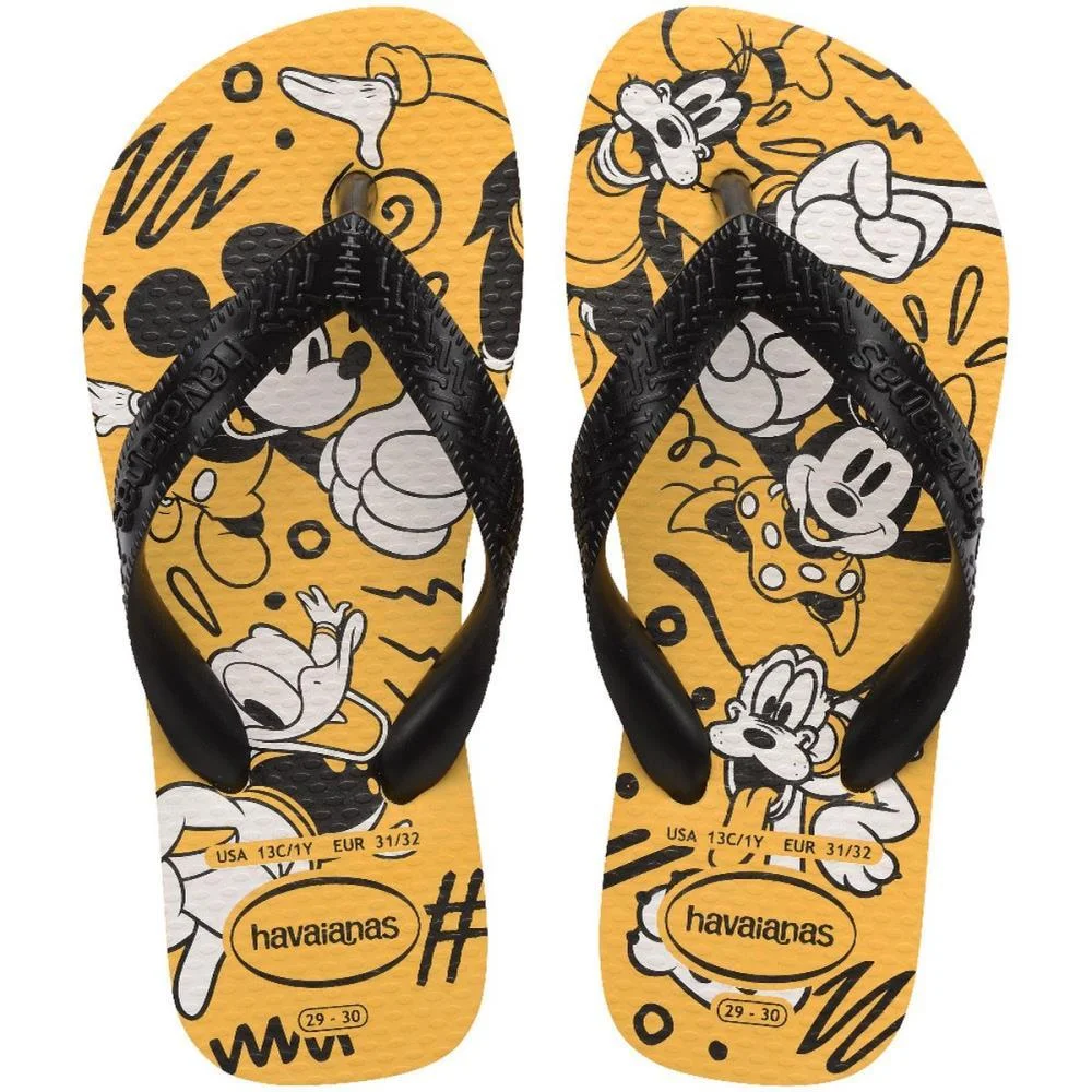 Chinelo Havaianas Infantil Kids Disney 31/2 Amarelo Havaianas (Par) - imagem 6
