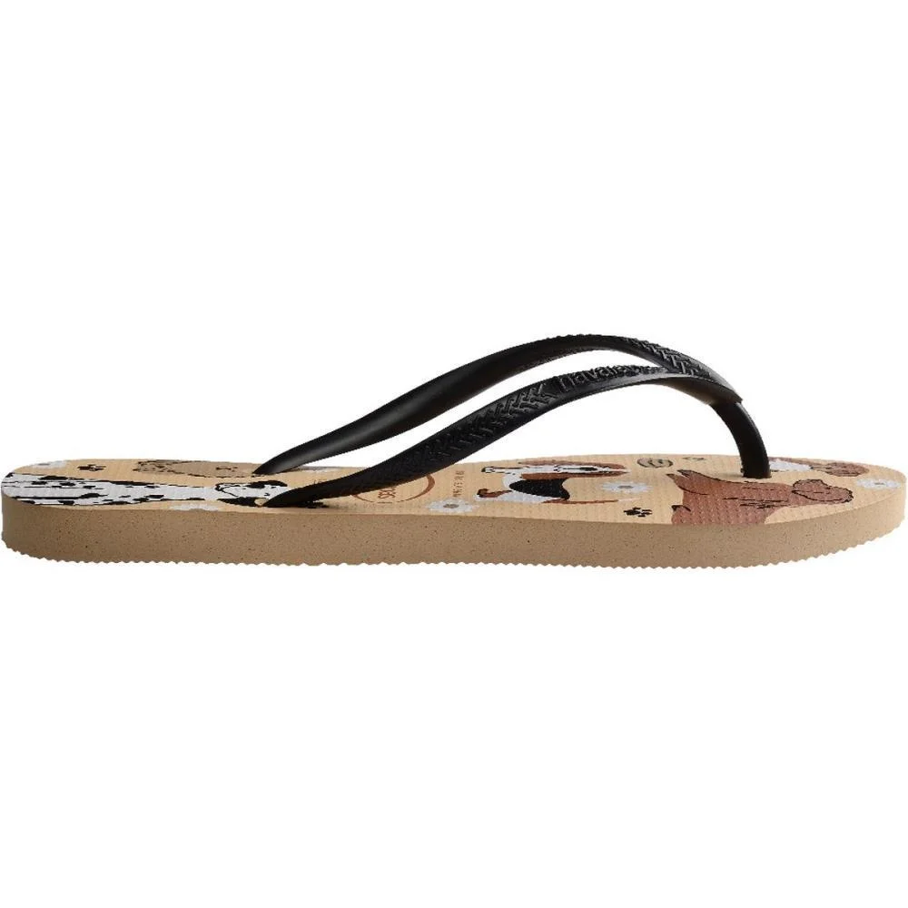 Chinelo Havaianas Feminino Slim Pets 33/4 Preto/Dourado Havaianas (Par) - imagem 5