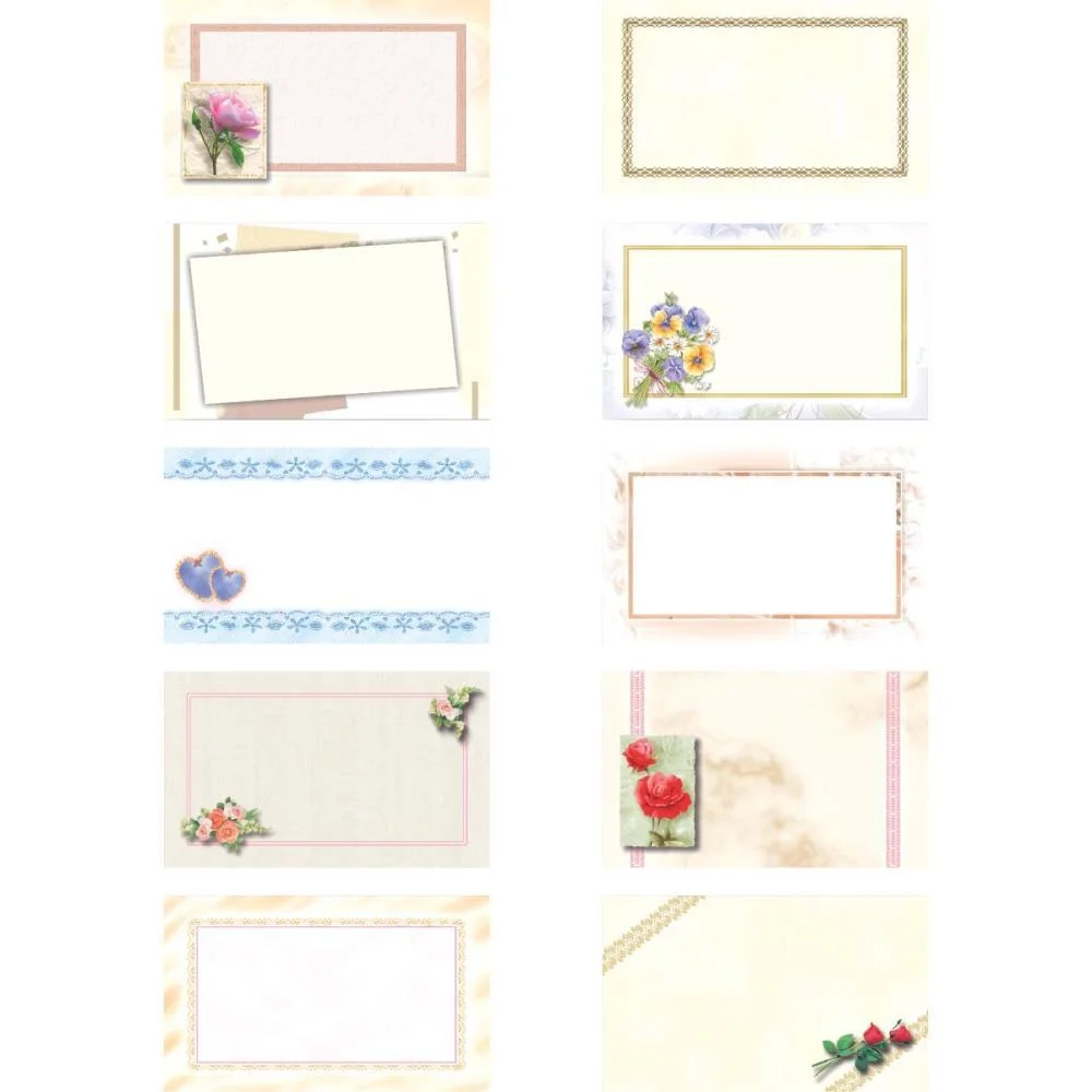 Cartao T.o. Pequeno Decorado Sem Mensagem (S) Cristina (Pct.c/100) - imagem 3