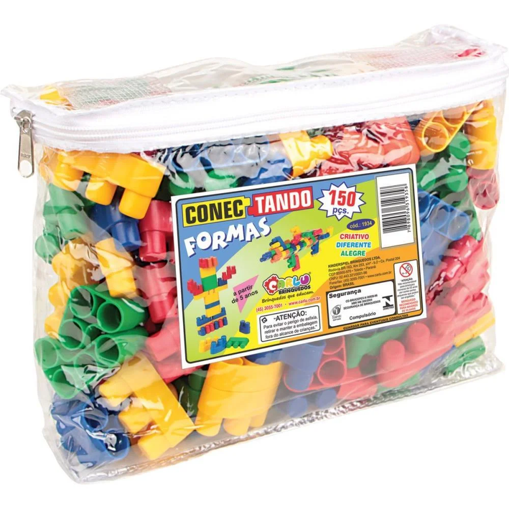 Brinquedo Para Montar Conectando Formas 150Pcs Carlu (Unidade) - imagem 2