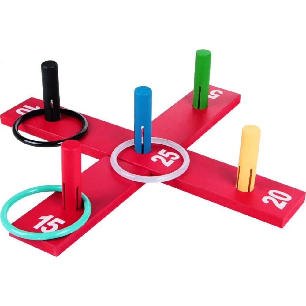 Brinquedo Pedagogico Madeira Jogo De Argola Cruz 10Pcs Carlu (Unidade) - imagem 3