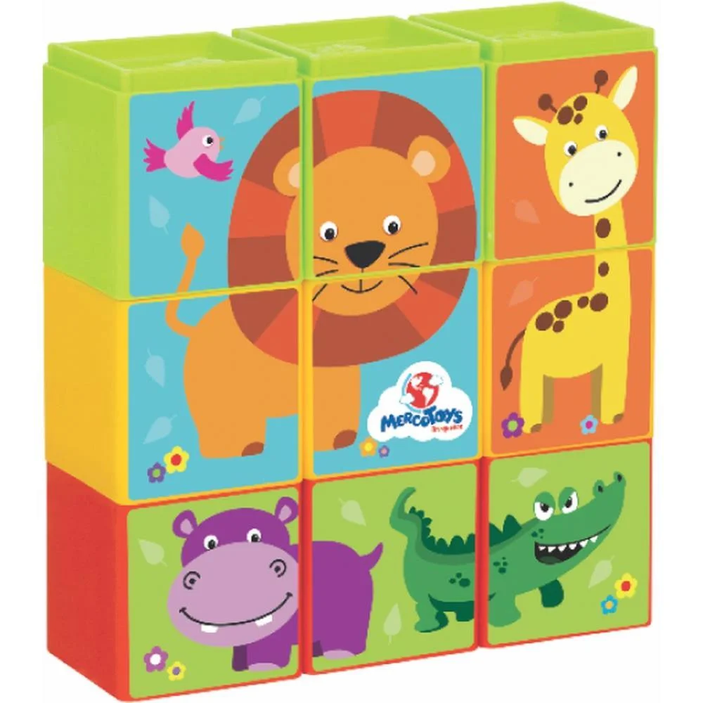 Brinquedo Educativo Cubinhos 5 Em 1 Merco Toys (Unidade) - imagem 6