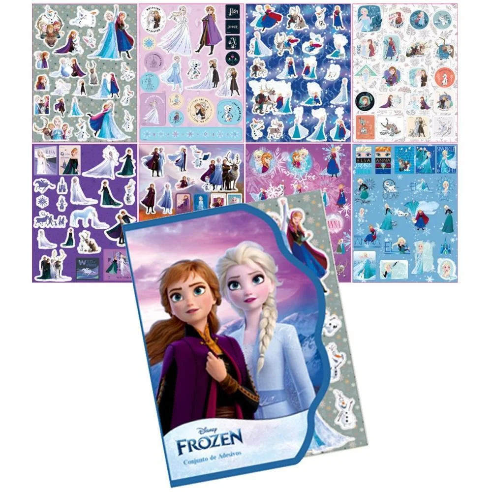 Adesivos Decorados Frozen 8Fls. Mod. 957 (S) V.m.p. (Cartela) - imagem 2