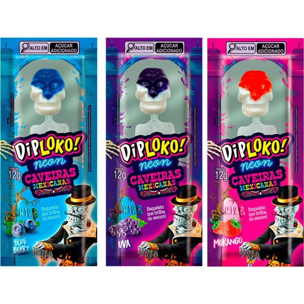 Doce Caveiras Mexicanas Danilla Foods (Dp.c/24) - imagem 7
