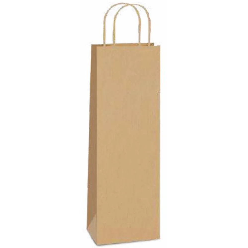 Embalagem Para Garrafa Sacola Kraft 35X13X8Cm. Packpel (Pct.c/10) - imagem 3