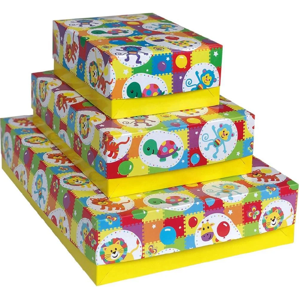 Caixa Para Presente Com Tampa Festas Pq 19X14,5X7,5 Sortido Cristina (Pct.c/20) - imagem 2