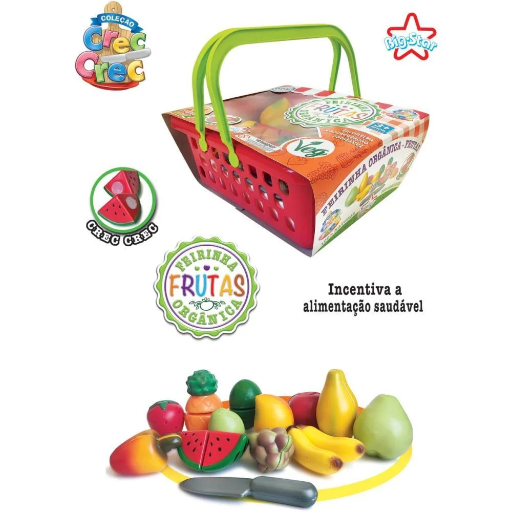 Brincando De Casinha Crec Crec Feirinha Organica Fr Big Star (Unidade) - imagem 3