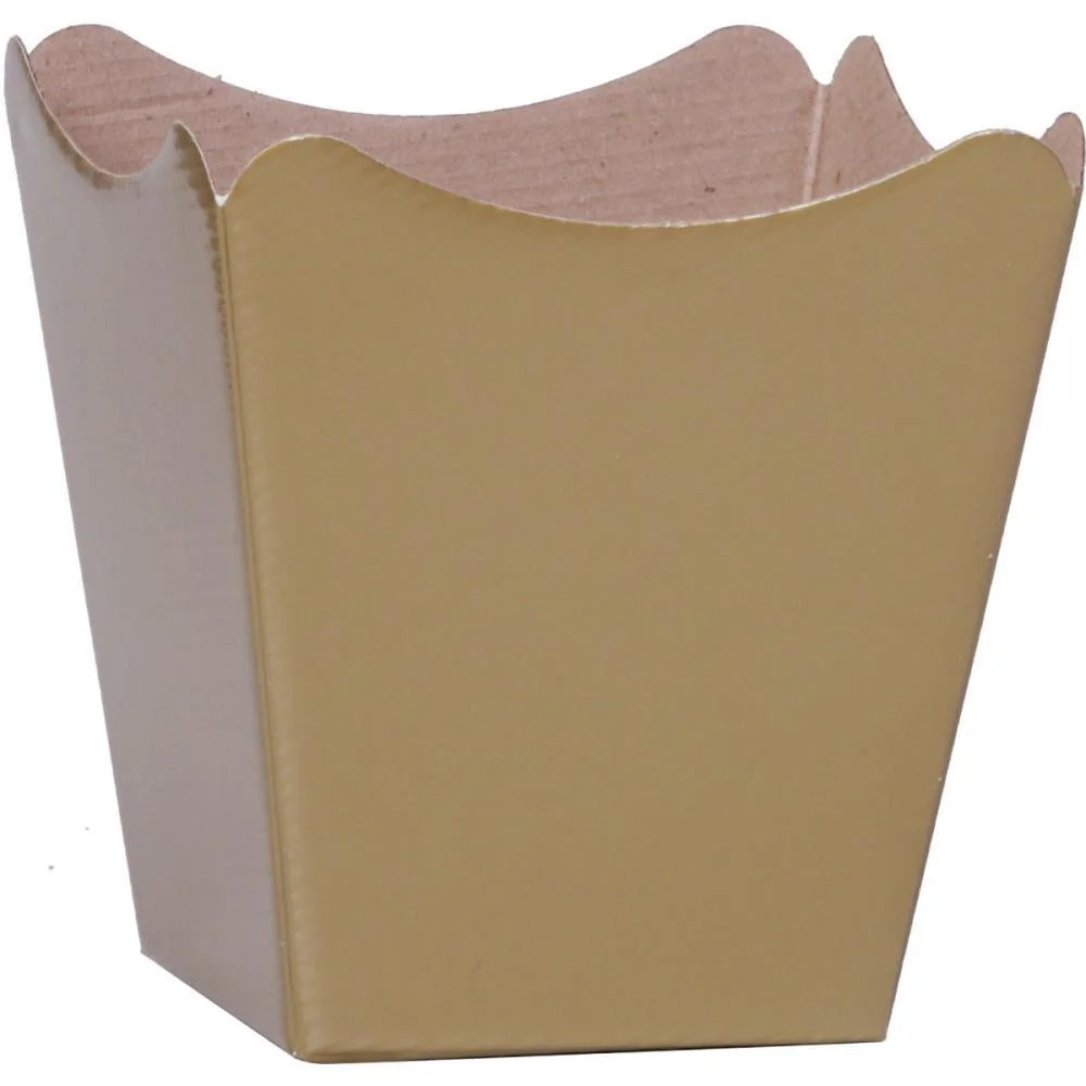 Cachepot Paper Liso Pote 15 Ouro 16X17X11Cm Xingo Embalagens (Pct.c/10) - imagem 2