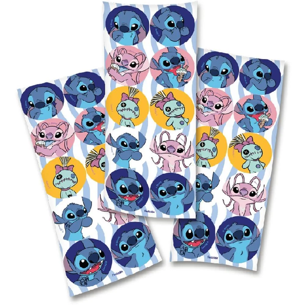 Adesivos Decorados Stitch New 9,5X23Cm C/30Un Festcolor (Cartela) - imagem 2