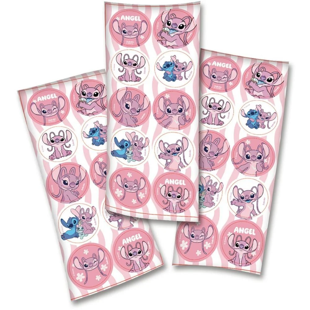 Adesivos Decorados Stitch Angel Rs.9,5X23Cm C/3Ou Festcolor (Cartela) - imagem 2
