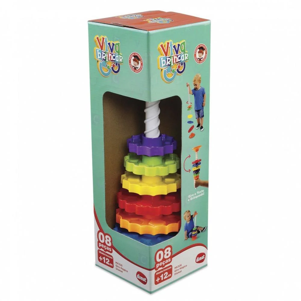 Brinquedo Educativo Giro Magico 08 Pcs. Dismat (Unidade) - imagem 3