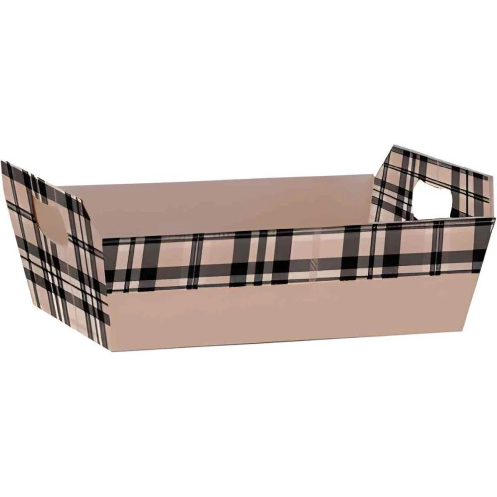 Cesta De Papel Nude G 28,5X20X9Cm Xingo Embalagens (Pct.c/04) - imagem 2