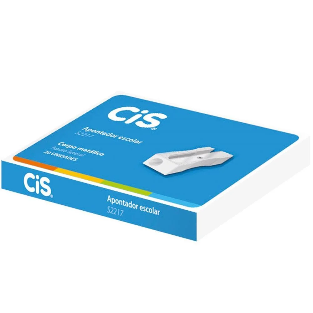Apontador Sem Deposito Metal Cis Retangular S2217 Sertic (Cx.c/20) - imagem 2
