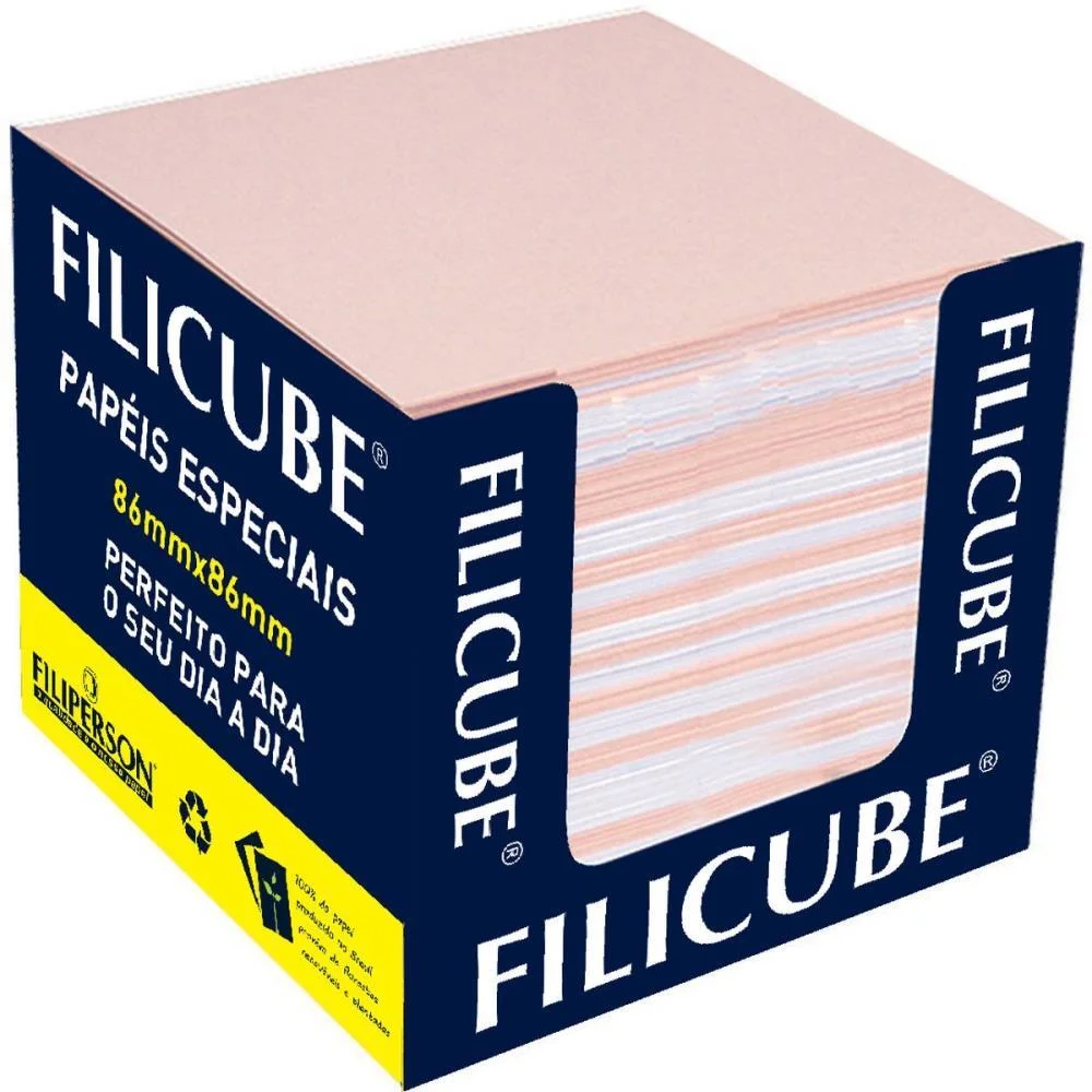 Bloco De Anotacoes Filicube 8X8Cm. Cores Filiperson (Caixinha) - imagem 3
