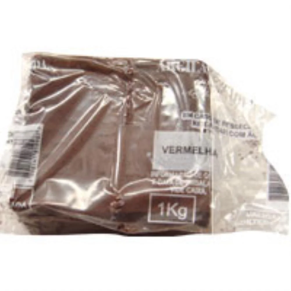 Argila Escolar Vermelha C/14Pts. C/1Kilo Cada Argilas Rezende (Caixa) - imagem 3