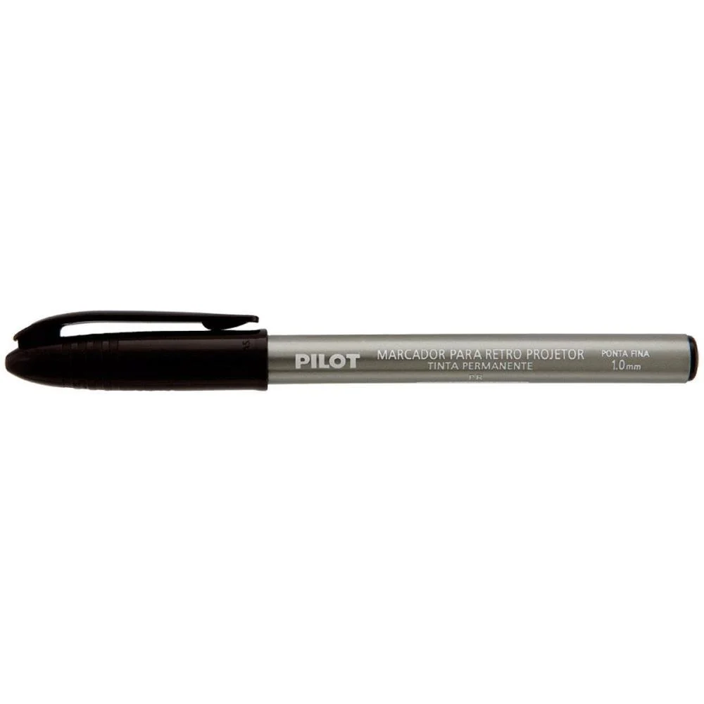 Caneta Retroprojetor 1.0Mm Marcador Preto Pilot (Cx.c/12) - imagem 3
