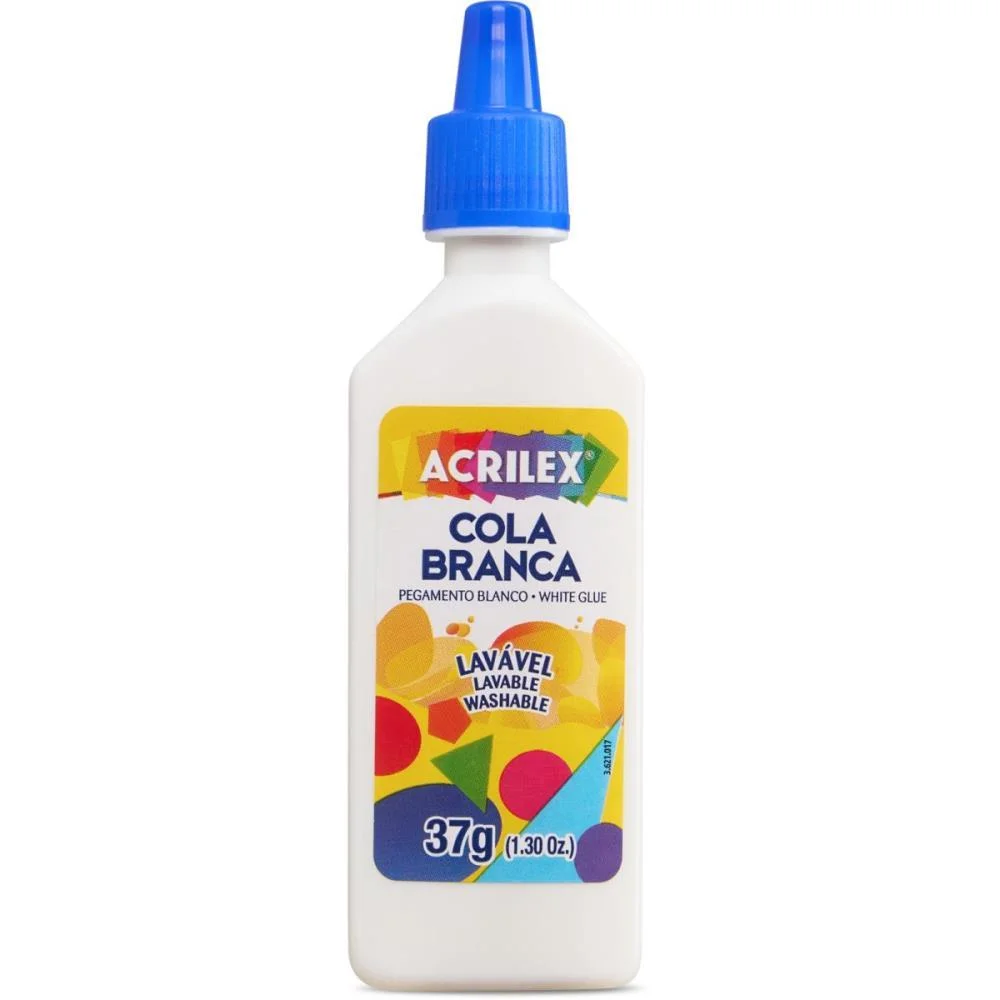 Cola Escolar Branca 37G Acrilex (Pct.c/12) - imagem 2