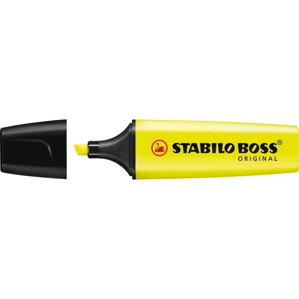 Caneta Marca Texto Stabilo Boss Amarela Sertic (Cx.c/10) - imagem 3