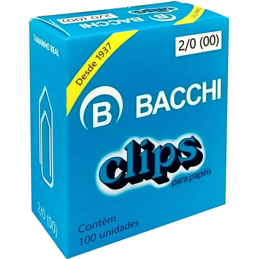 Clipe Galvanizado Aco 2/0 (00) 100 Unidades Bacchi (Pct.c/10) - imagem 4