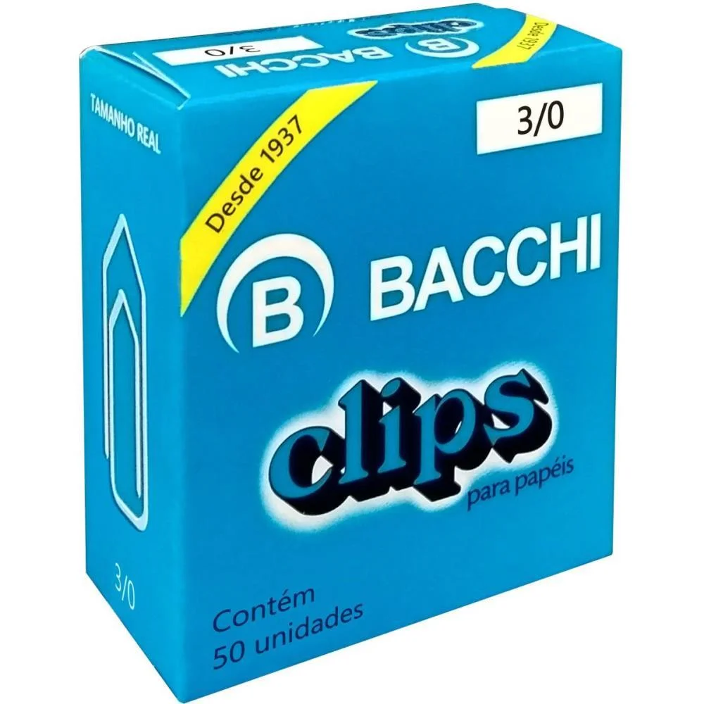 Clipe Galvanizado Aco 3/0 50 Unidades Bacchi (Pct.c/10) - imagem 4