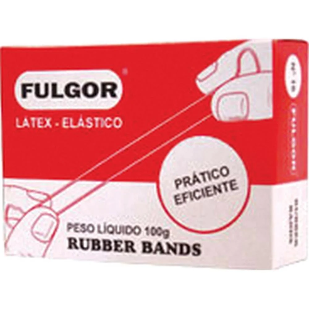 Elastico Latex Fino Chines N.18 Cx/100G Fulgor (Caixa) - imagem 2
