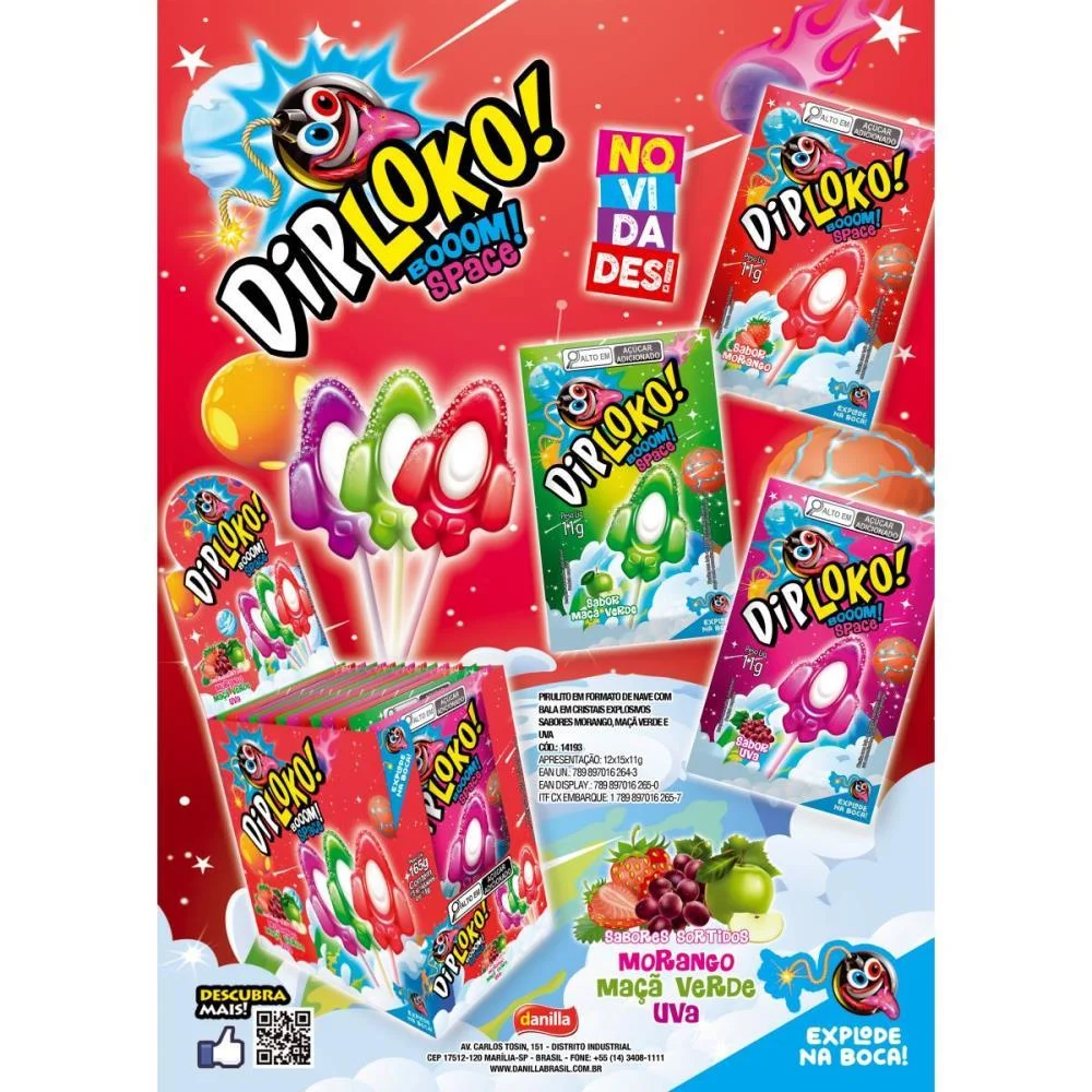Doce Dip Loko Boom Space Danilla Foods (Dp.c/15) - imagem 6
