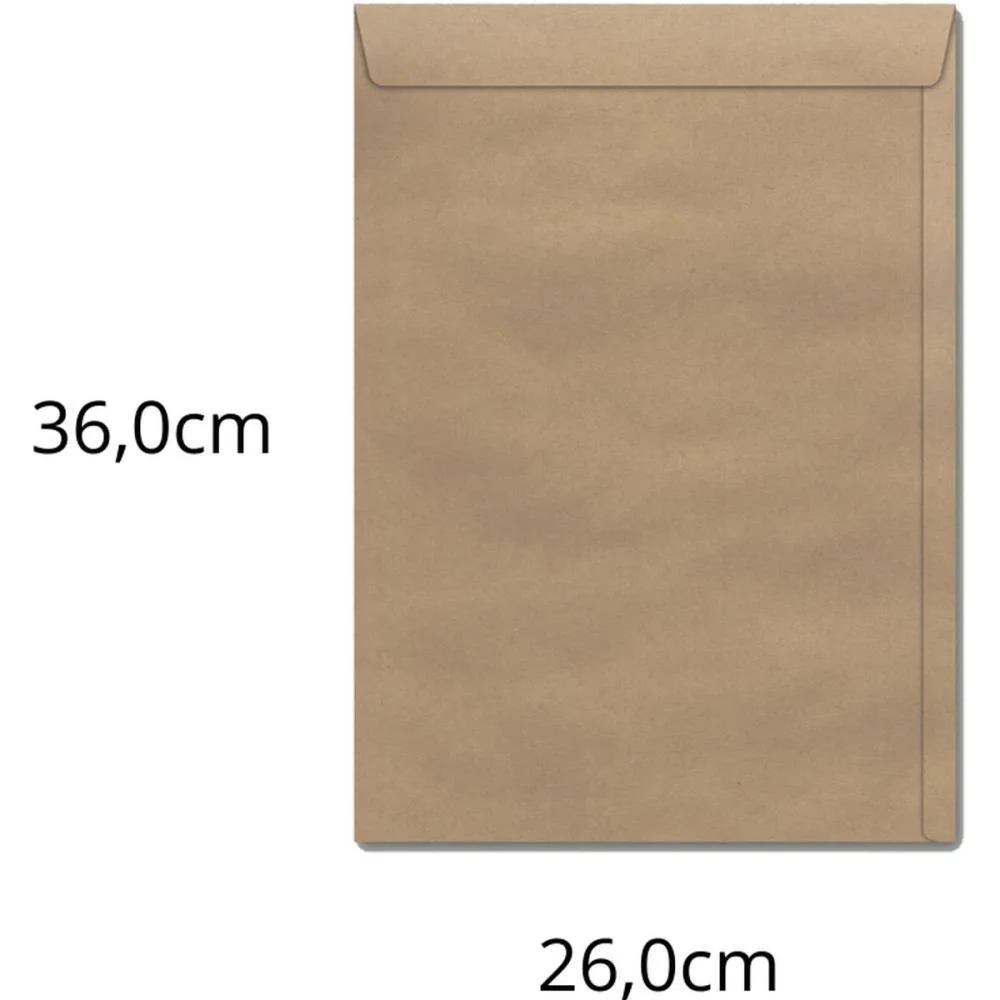 Envelope Saco Natural 260X360 80Grs. Kn 36 Scrity (Cx.c/250) - imagem 2