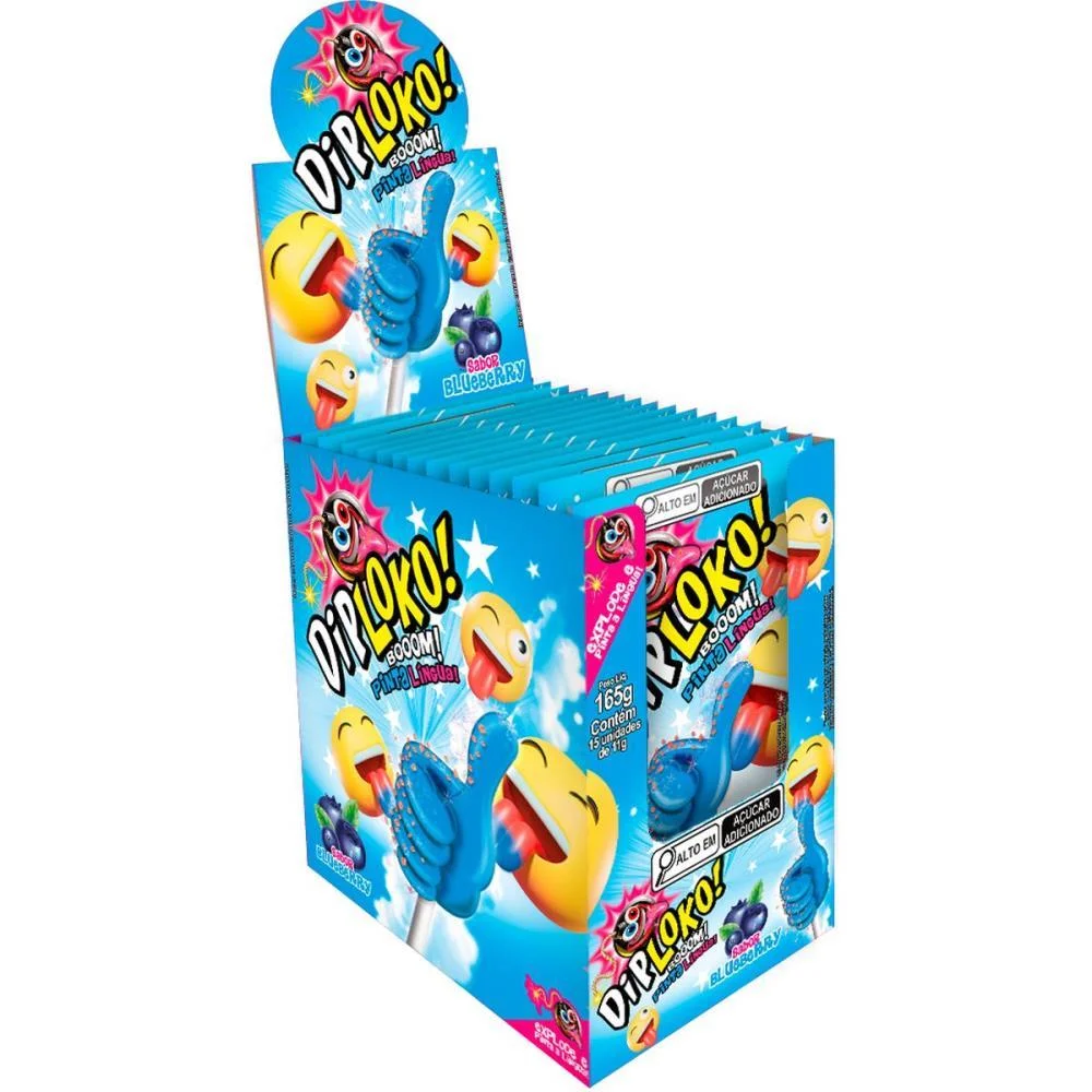Doce Dip Loko Joia Pinta Lingua Danilla Foods (Dp.c/15) - imagem 2