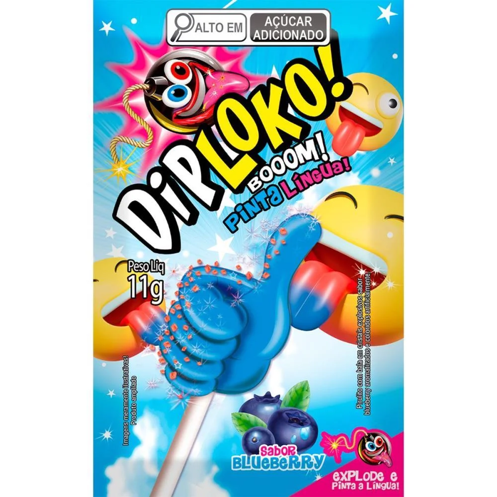 Doce Dip Loko Joia Pinta Lingua Danilla Foods (Dp.c/15) - imagem 3